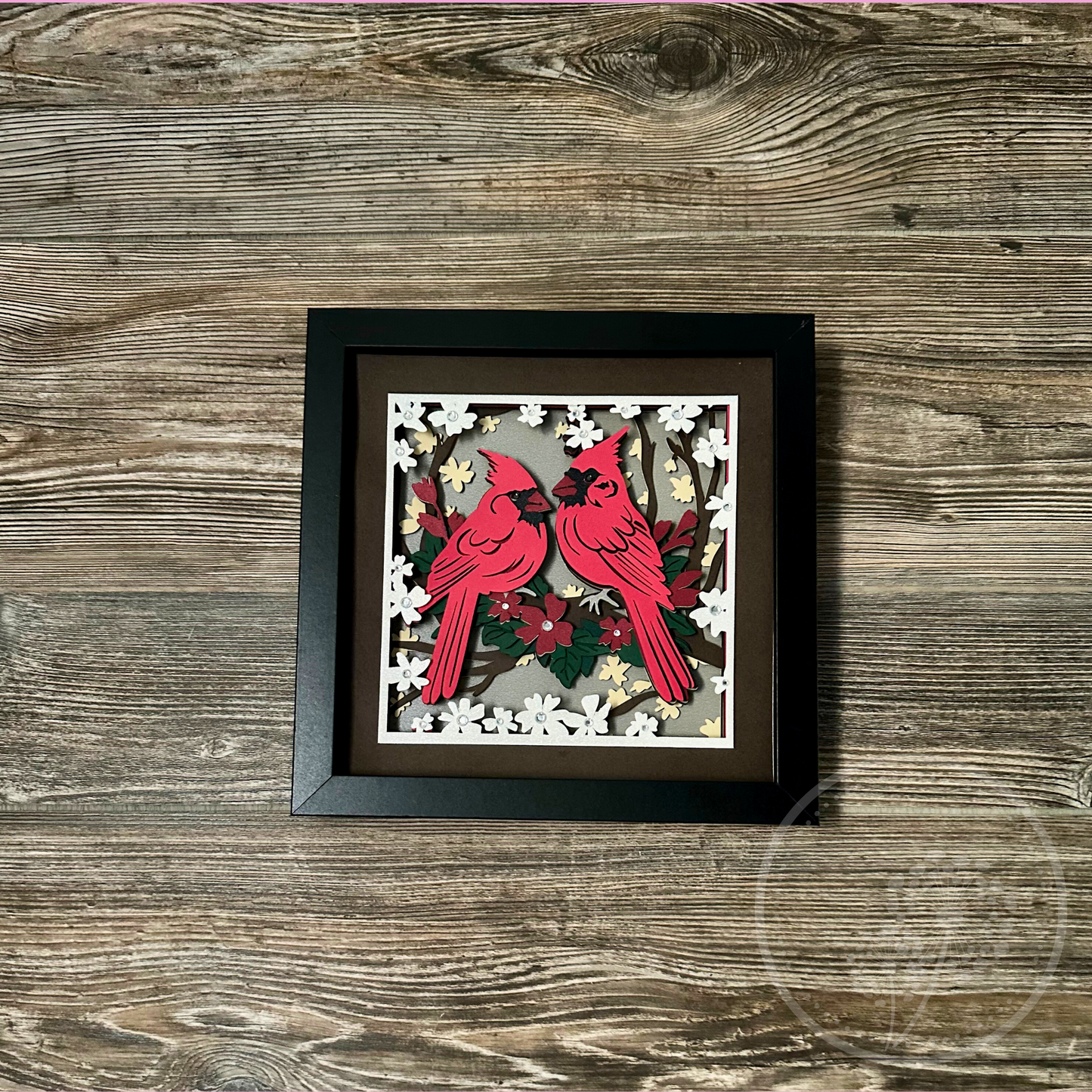 Cardinal Couple Shadowbox