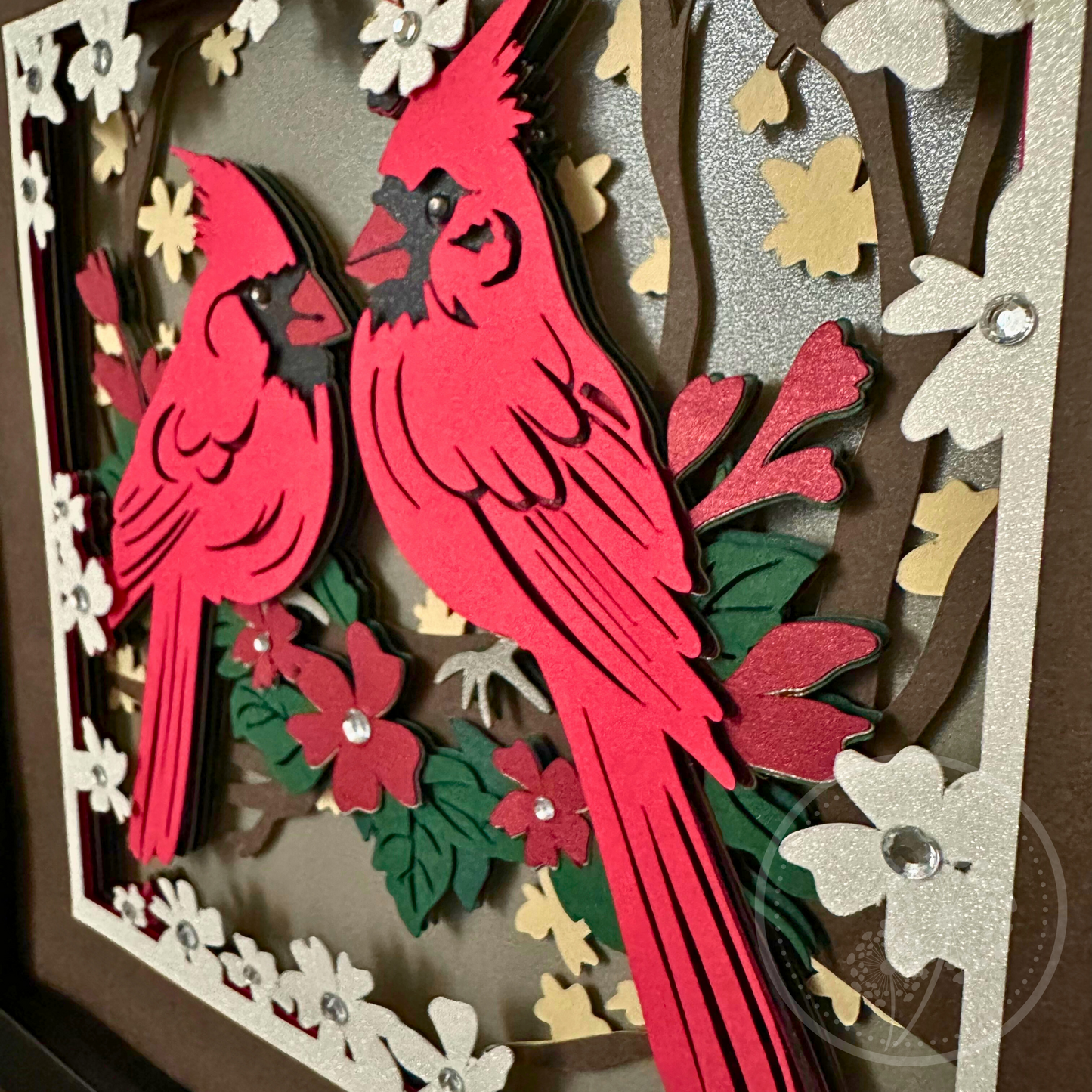 Cardinal Couple Shadowbox