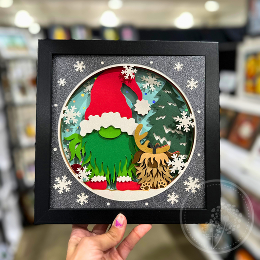 Grinch Gnome Shadowbox