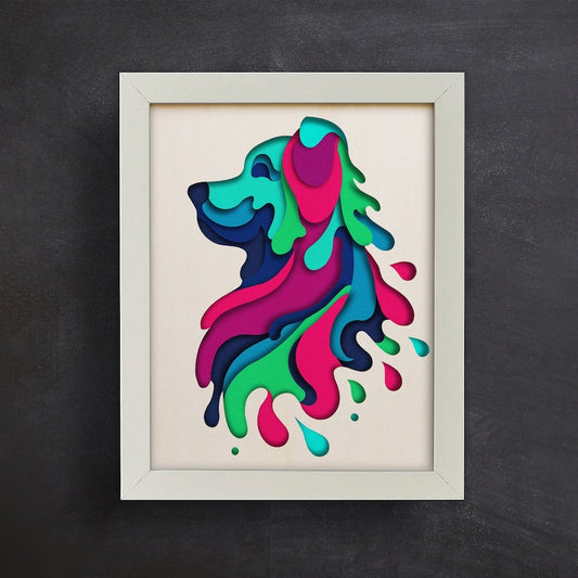 Colorful Dog SVG