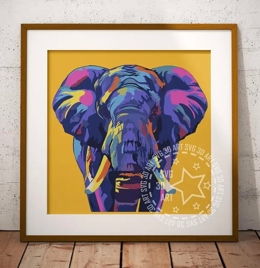 African Elephant SVG