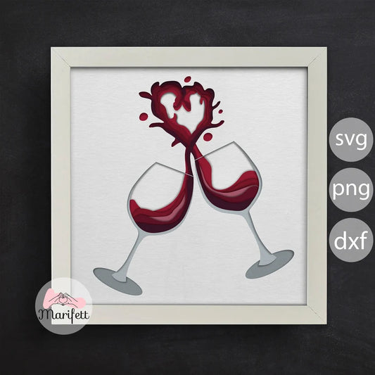Wine Glasses SVG