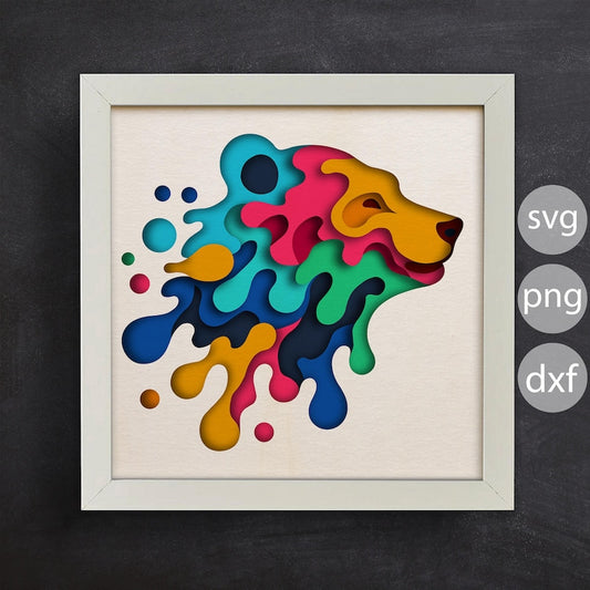 Colorful Bear SVG