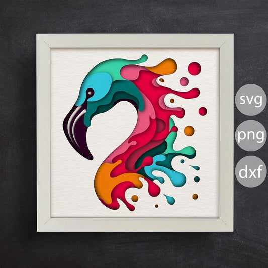 Colorful Flamingo SVG