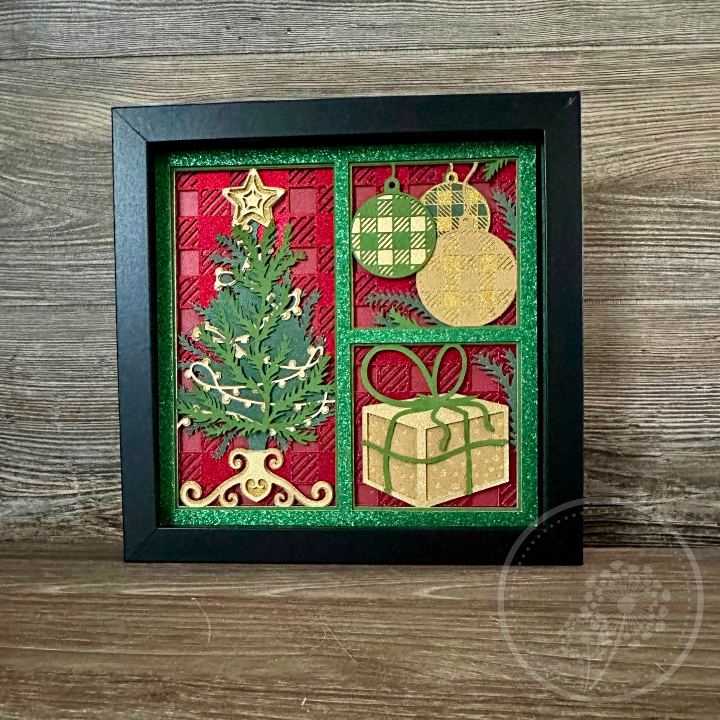 Christmas Tree Panel Shadowbox