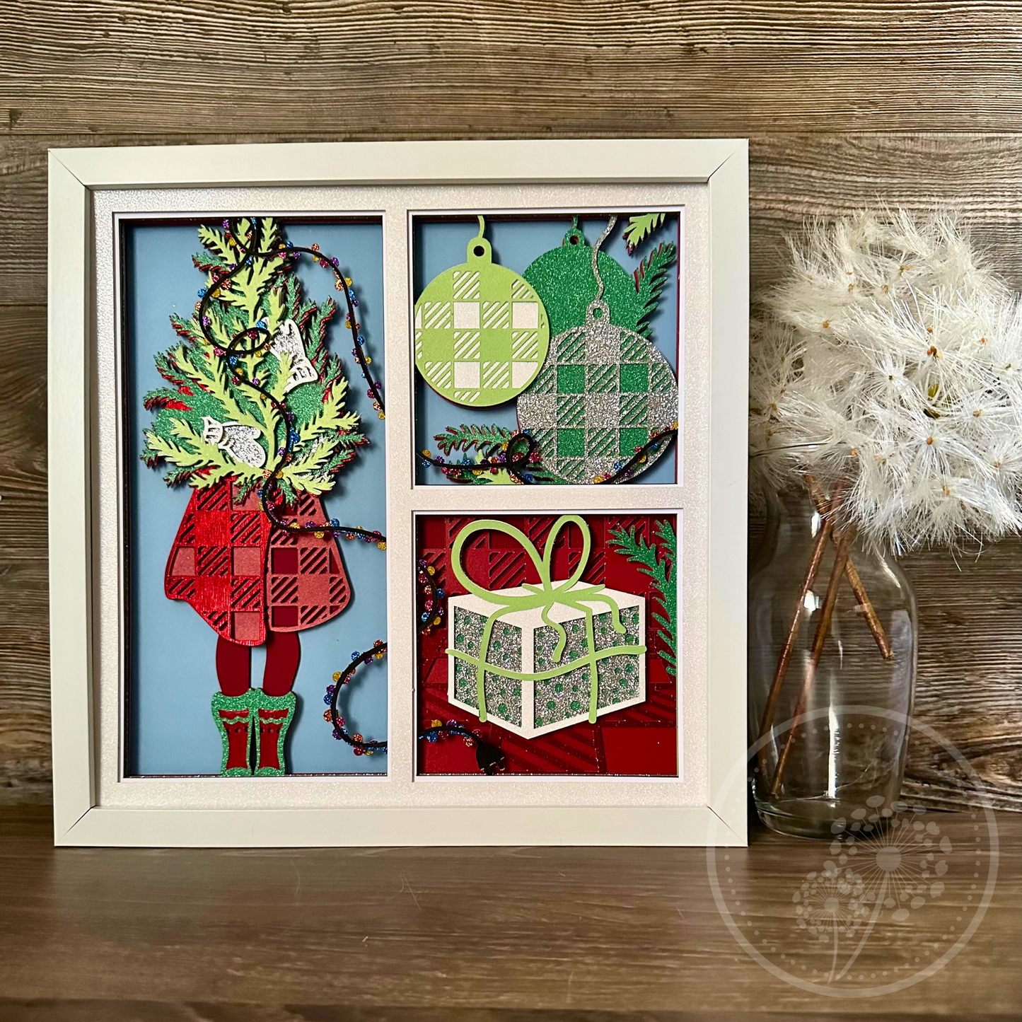 Christmas Presents Panel Shadowbox