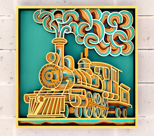Train Mandala SVG
