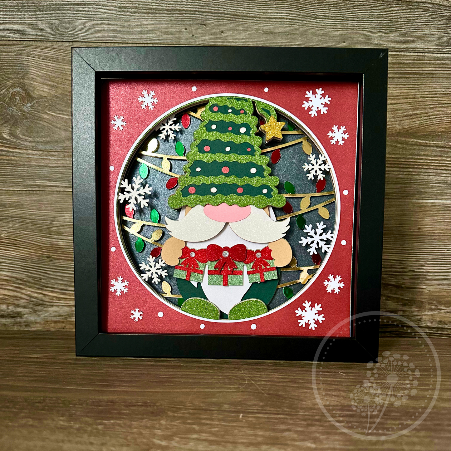 Christmas Gnome Shadowbox