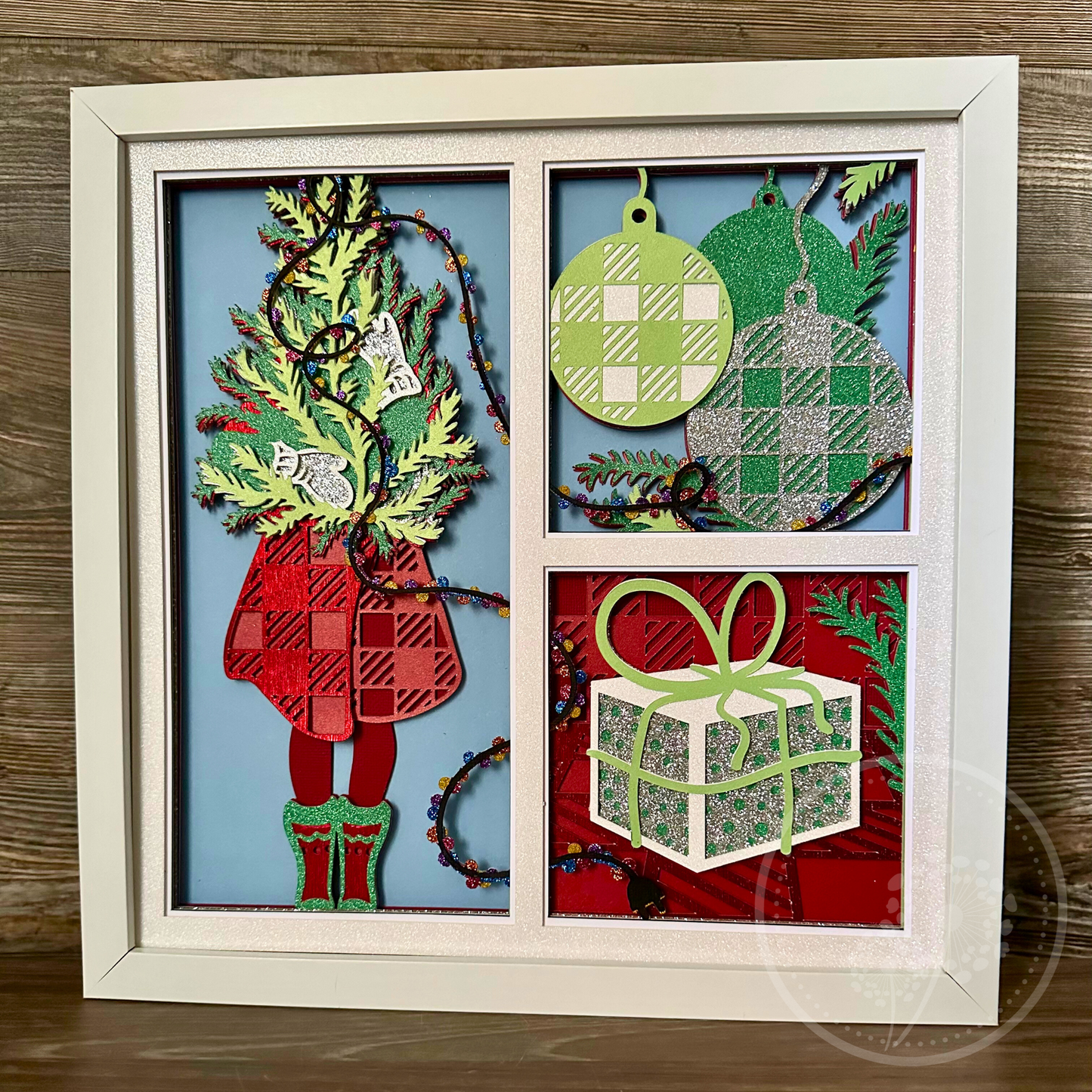 Christmas Presents Panel Shadowbox