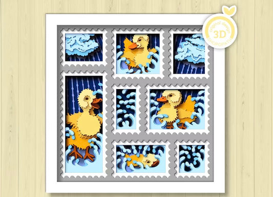 Duckling Stamps SVG