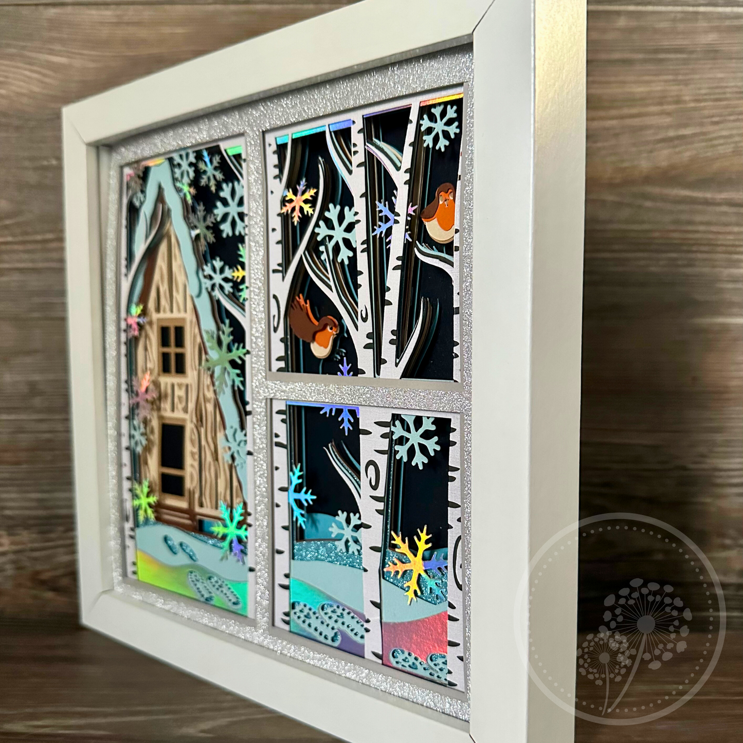 Winter Robins Panel Shadowbox