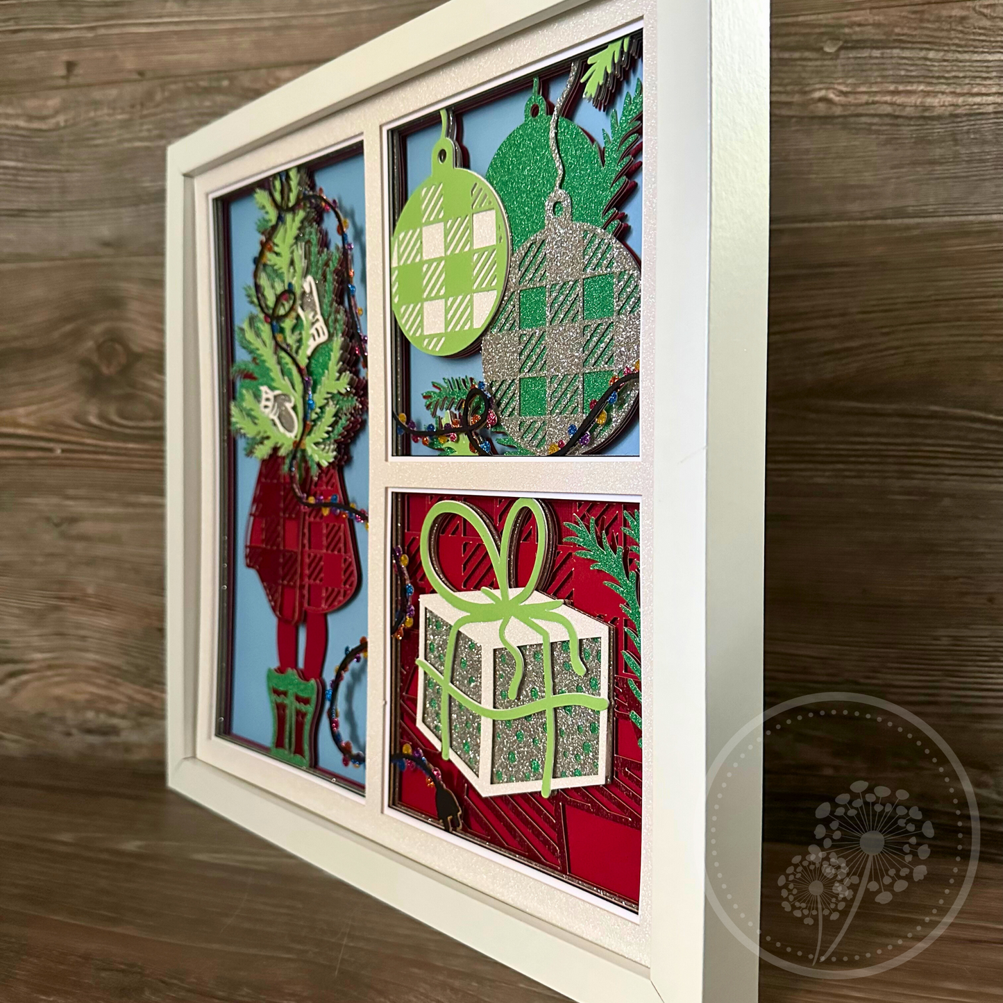 Christmas Presents Panel Shadowbox