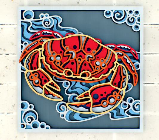 Crab Mandala SVG