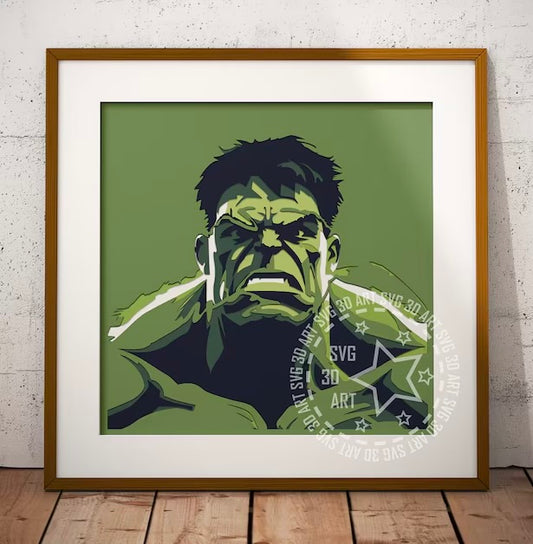 Superhero Hulk SVG