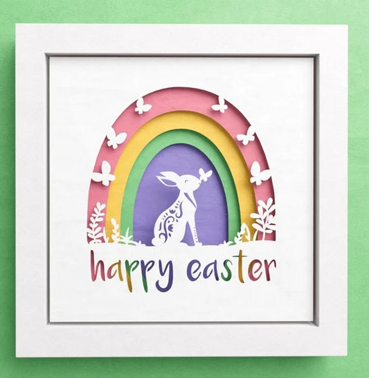 Easter Bunny Rainbow SVG