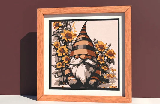 Sunflower Gnome SVG