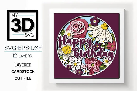 Birthday Mason Jar SVG