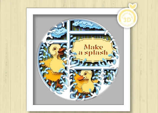 Duckling Circle Panel SVG