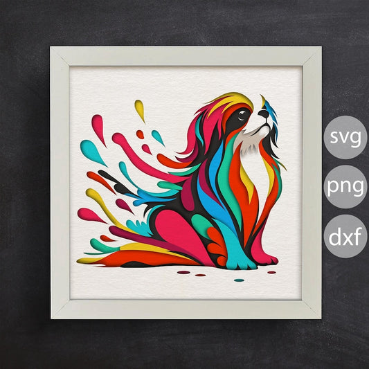 Colorful Dog 2 SVG