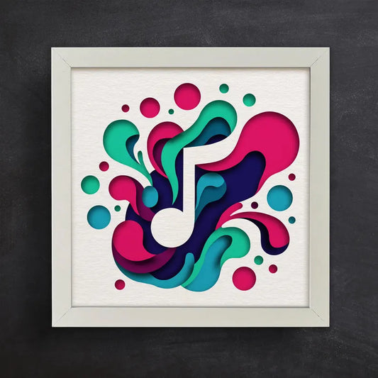 Colorful Music Note SVG