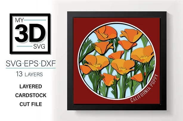 California Poppy SVG