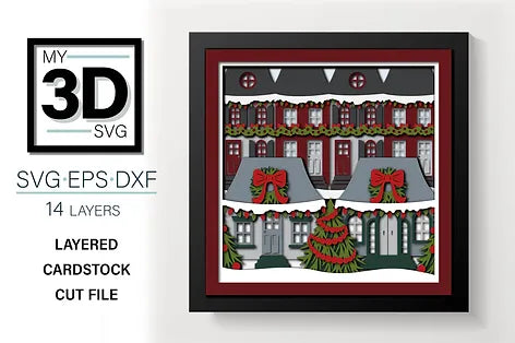 Christmas Village SVG