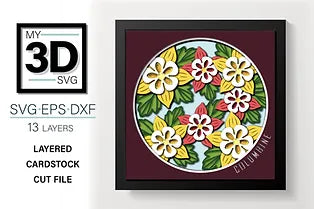 Columbine Flower SVG