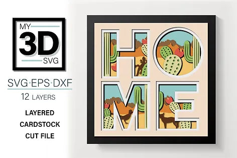 Desert Home SVG