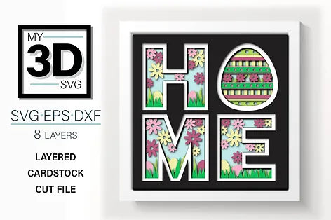 Easter Home SVG