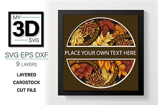 Fall Leaves (Customizable) SVG