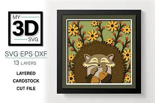 Fall Hedgehog SVG