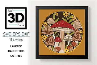 Fall Mushroom SVG
