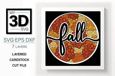 Fall with Chrysanthemums SVG