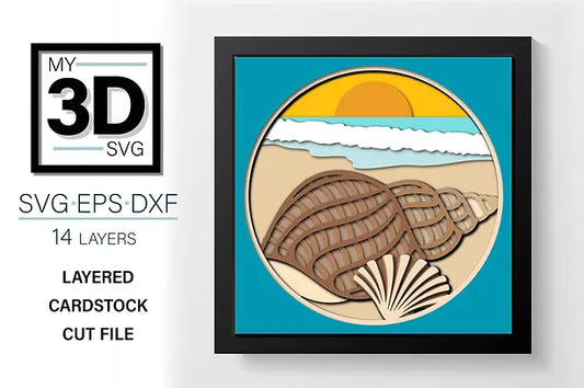 Seashells on the Beach SVG