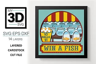 Win a Fish SVG